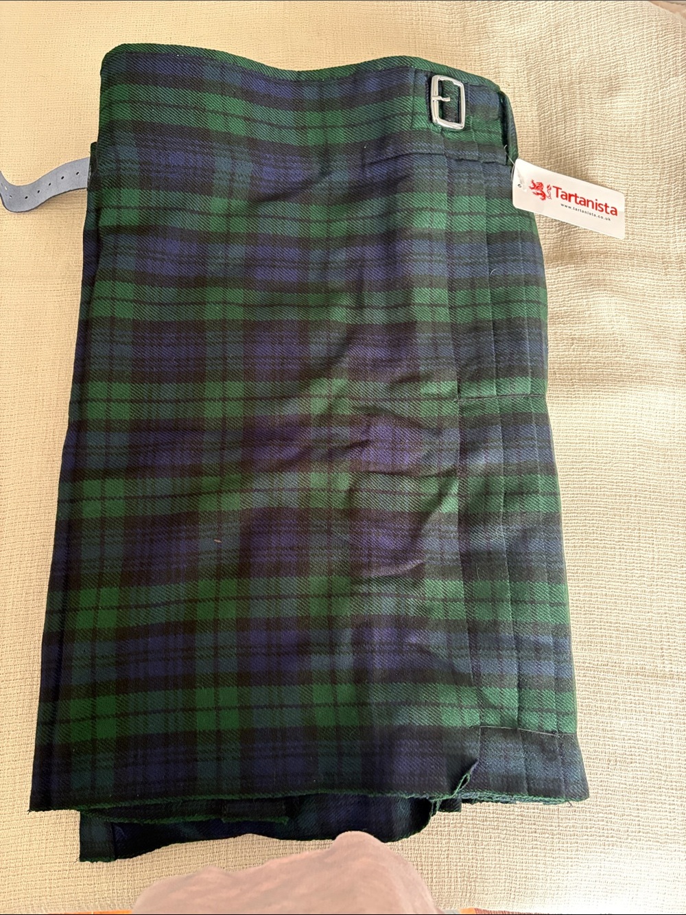 Tartanista Men’s Green & Navy Plaid Kilt